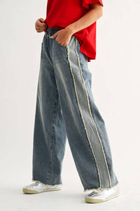 Joh Devin Wide Leg Jean in denim - women's pants - alternate view