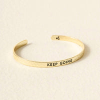 The Darling Effect - Women's Keep Going Little Reminders Cuff Bracelet