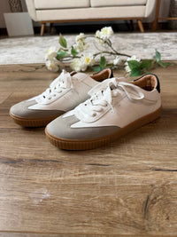 YELLOWBOX Women's Vintage-inspired Dinia Sneaker in white - women's sneaker - alternate view