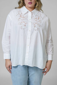 Tanya Taylor - Calandra Button Down Embroidered Top