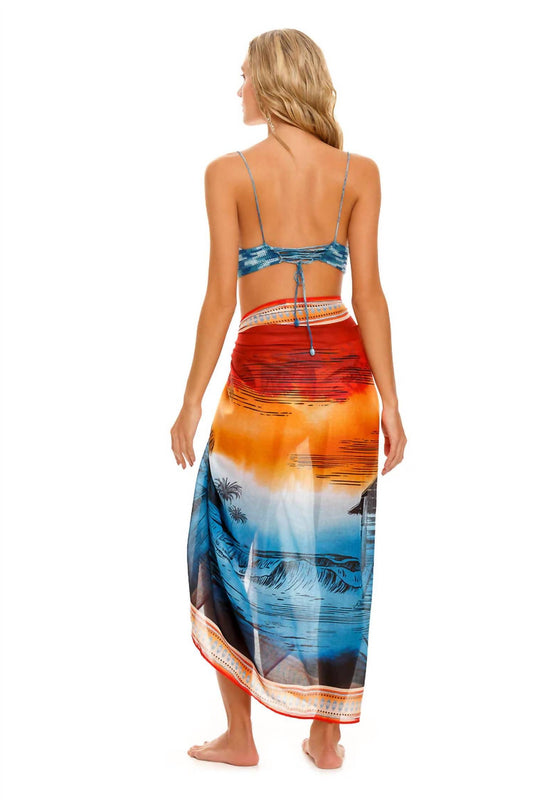 Agua Bendita - Marine Shaka Sarong Cover Up