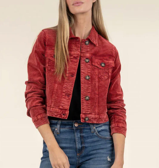 Kut From The Kloth - Julie Corduroy Crop Jacket