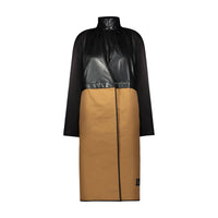 Marina Moscone - Women's Removable Funnel Collar Trench Coat
