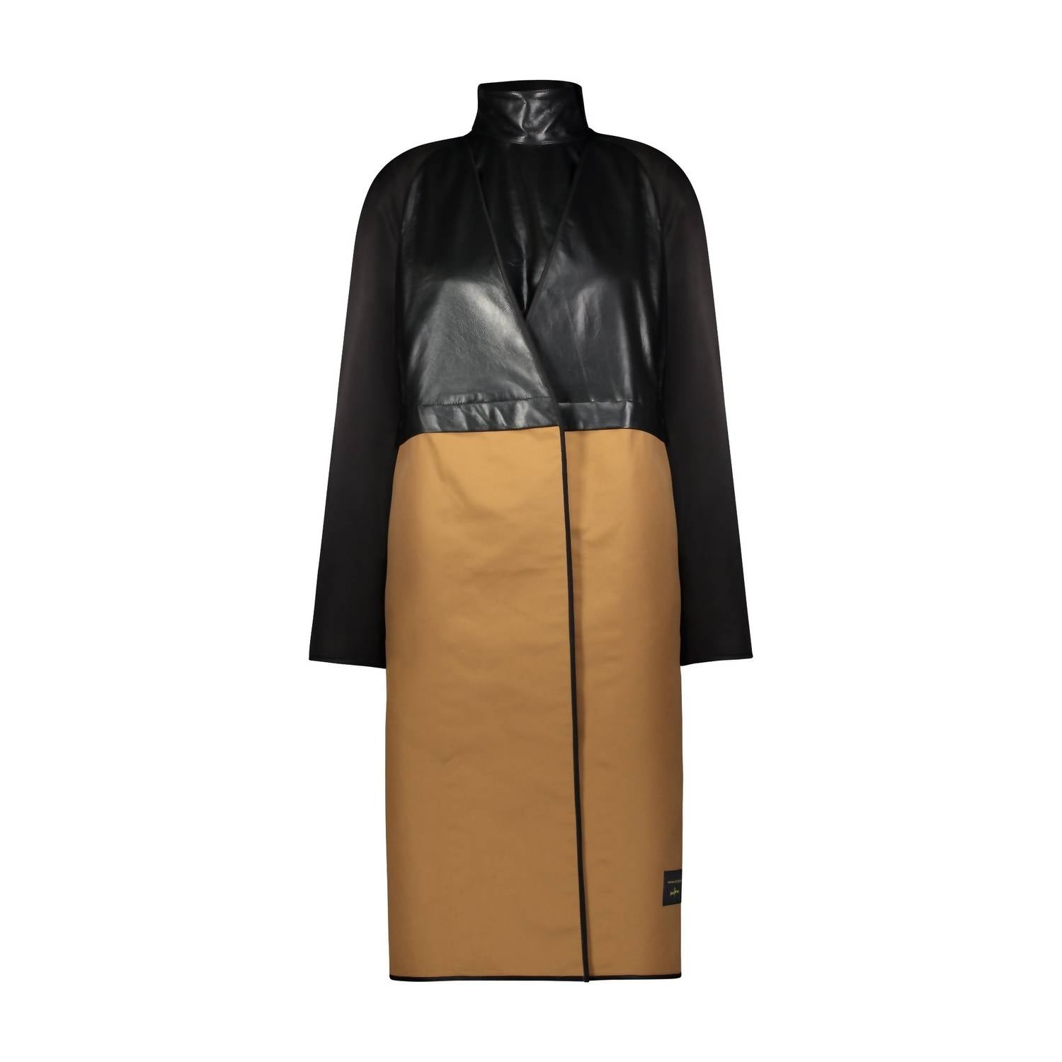 Marina Moscone - Women's Removable Funnel Collar Trench Coat