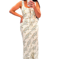 Blu Pepper - Charming Magnolia Floral Skirt Set