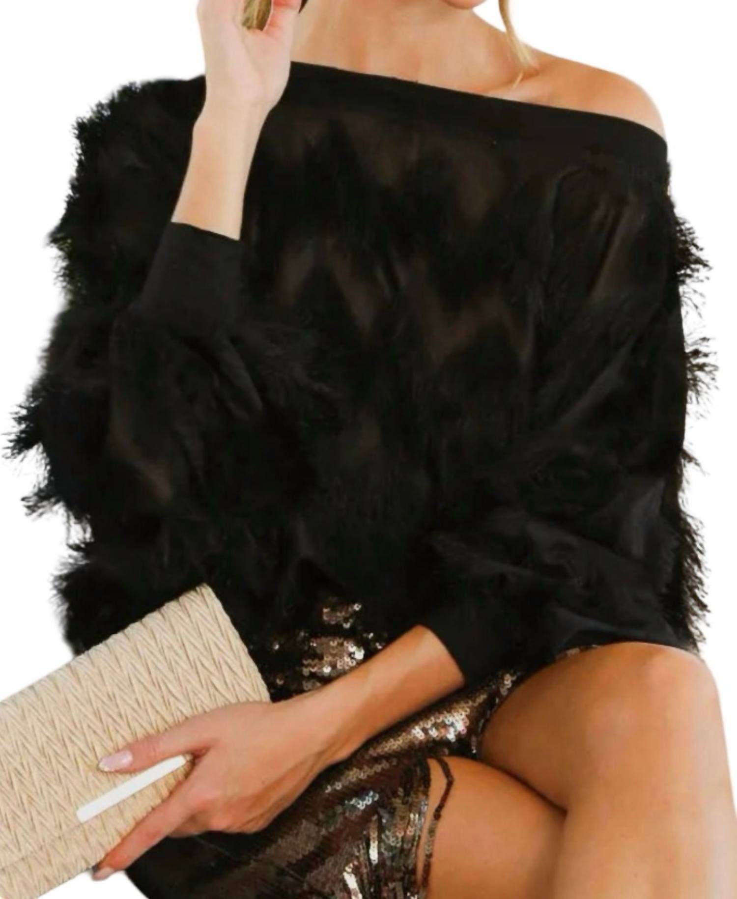 Vine & Love - Boatneck Fringe Top