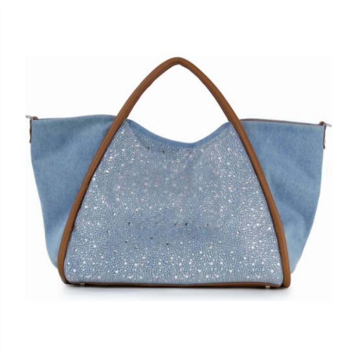 Handbag Express - Women's Rhinestone Tote With Trim