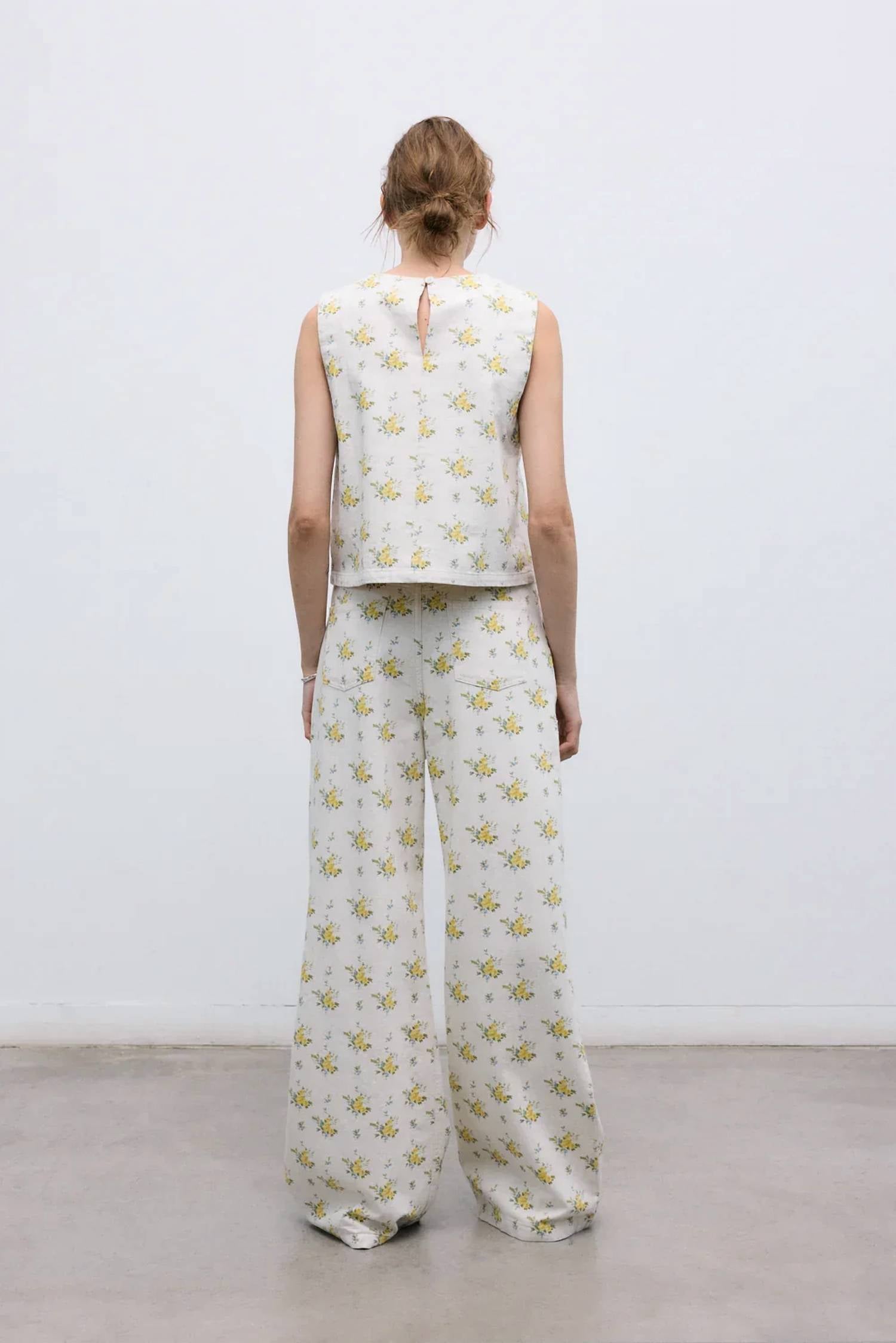 The New Society - Cotton Denim Top