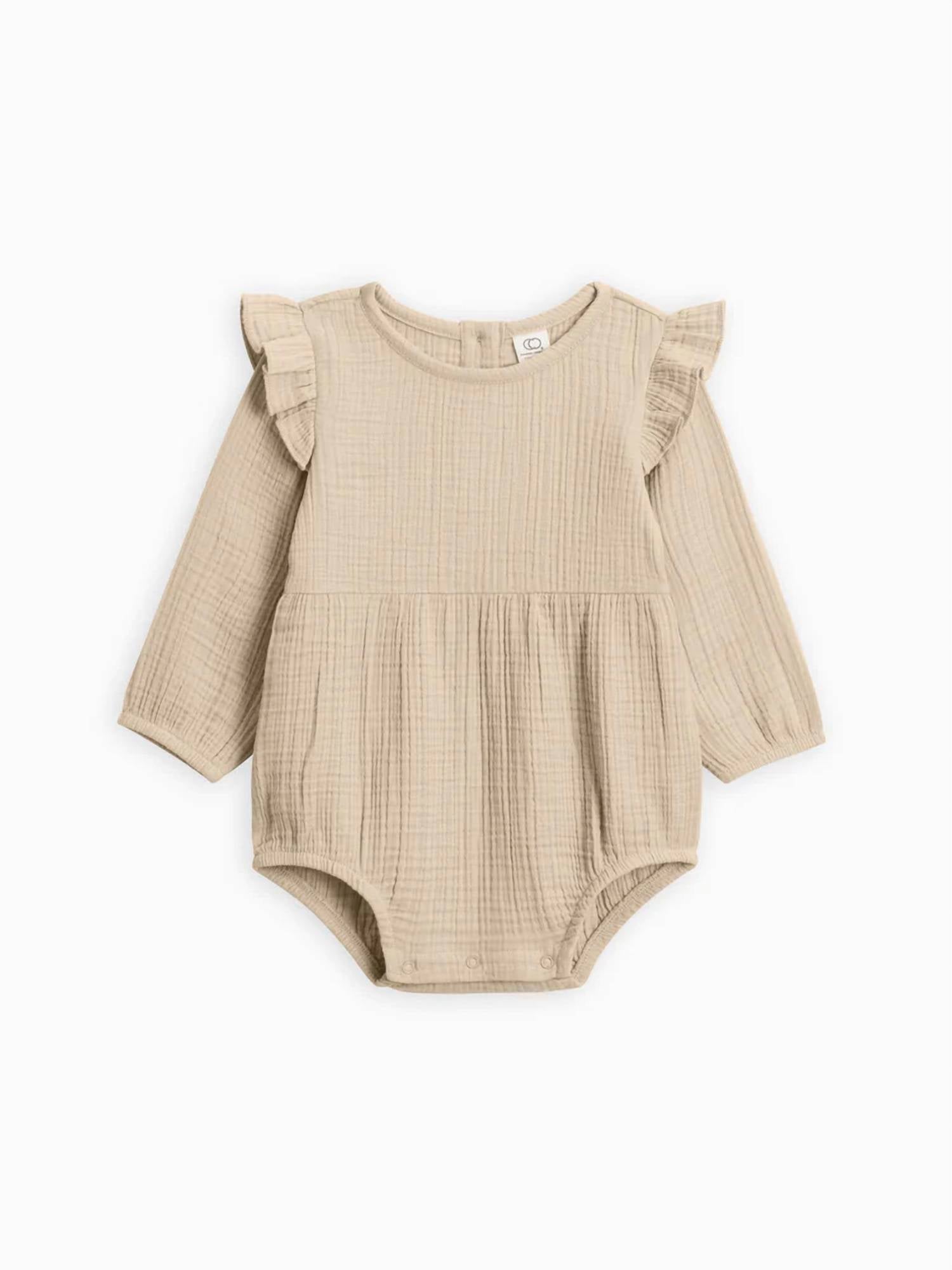 Colored Organics - Girls Isla Muslin Bubble Romper