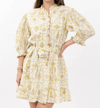 Uncle Frank - Trellis Flower Mini Dress