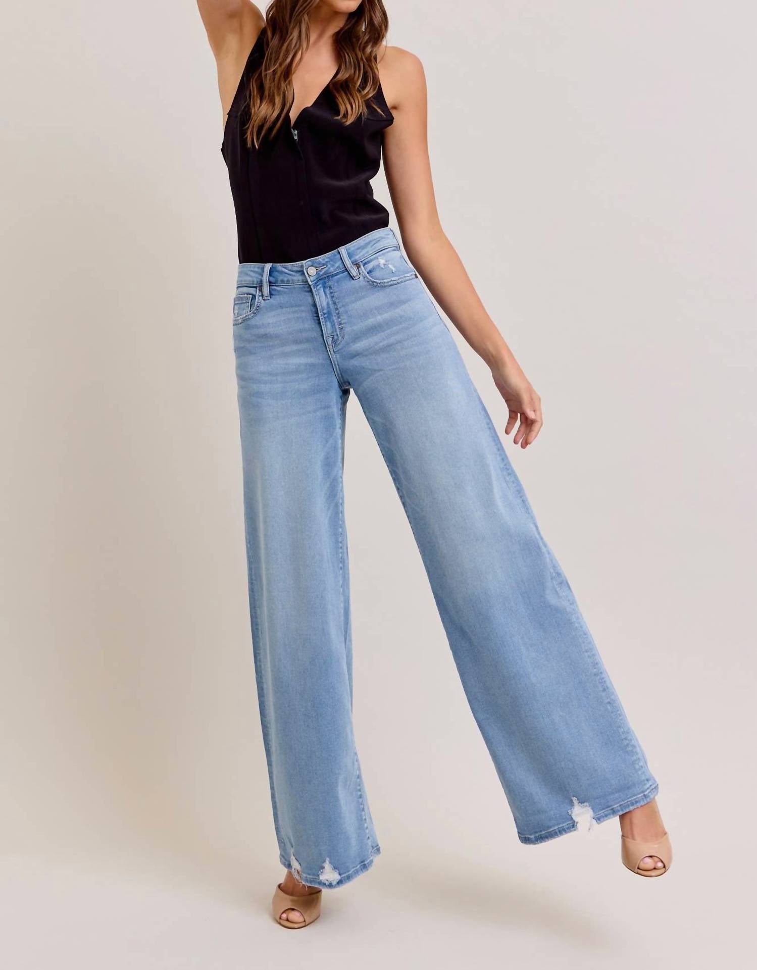 Hidden - Nori Super Wide Leg Jeans