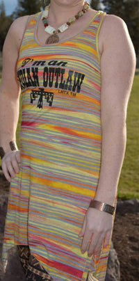 LHTX Indian Outlaw Dress in multi - women's dress - detail view