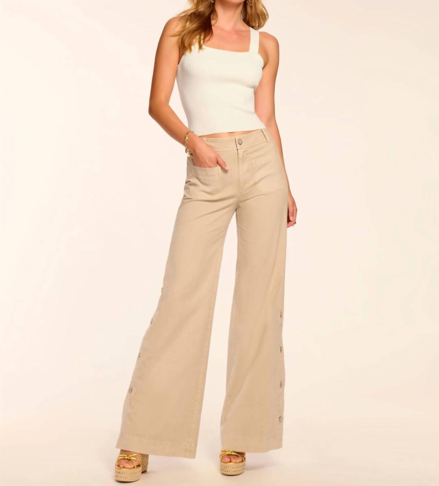 Ramy Brook Women's Giselle Pant in sand - women's pants - alternate view