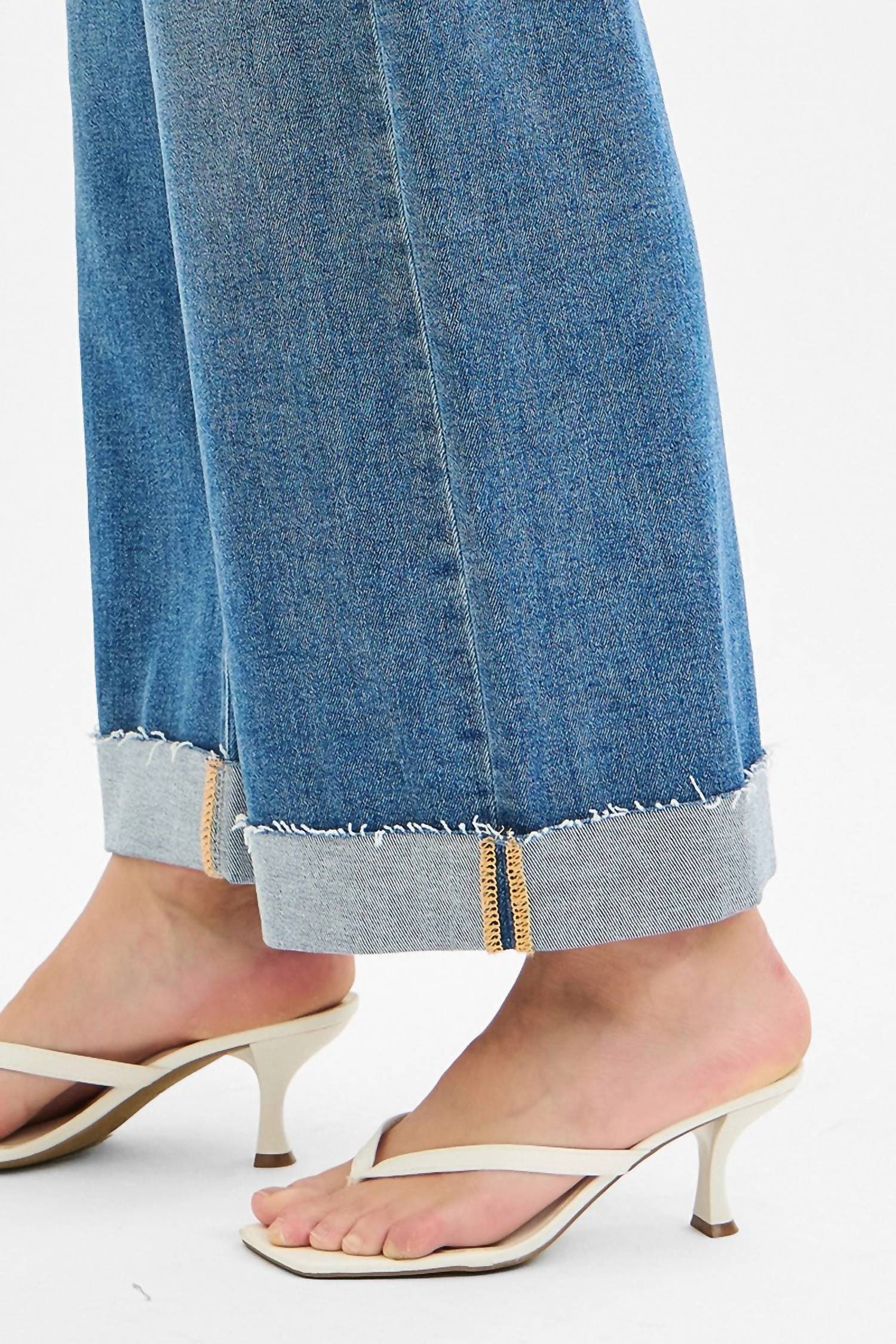 Risen - Low Rise Ankle Cuff Jean