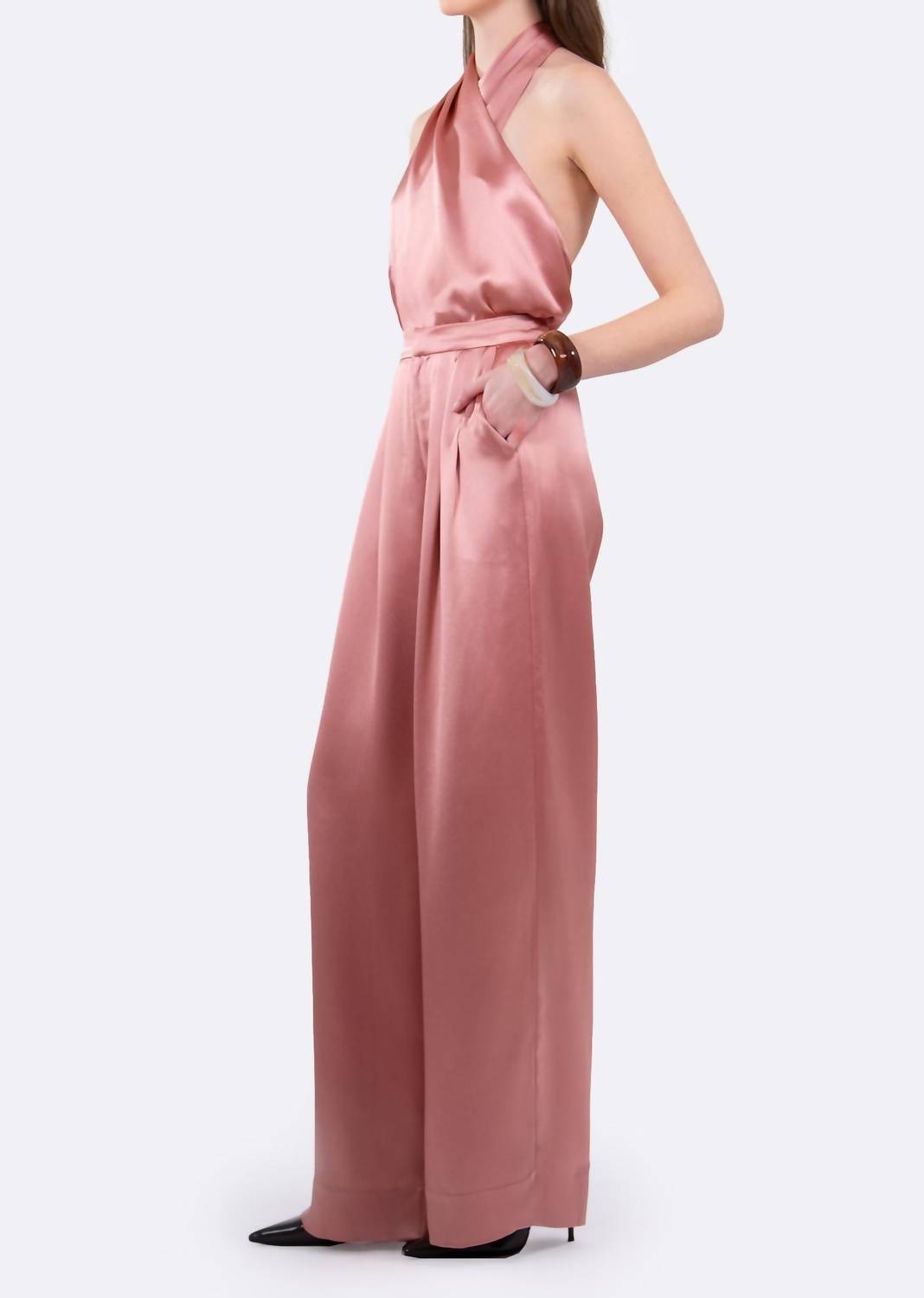 Nonchalant Label - Sable Cross Front Halter Top