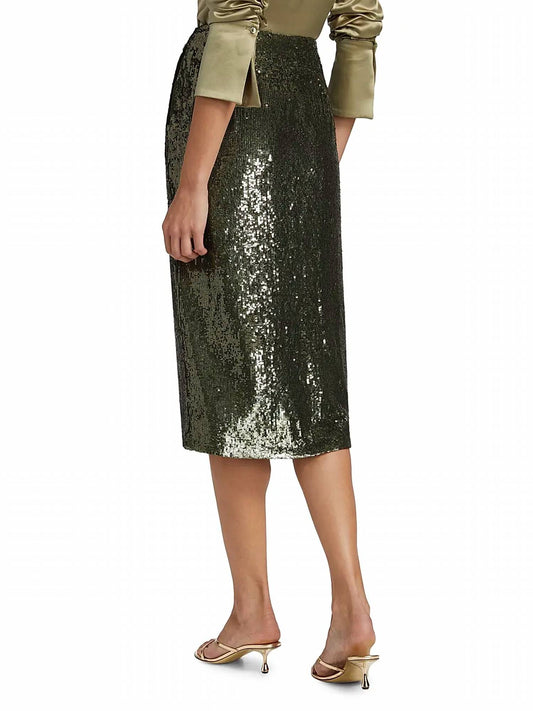Twp - Fishscale Ladylike Sequined Midi Skirt