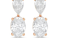 Diana M Jewels - Women's Pear Lab-Grown Diamond Stud Earrings (12.00 Ct TCW) - Luxe
