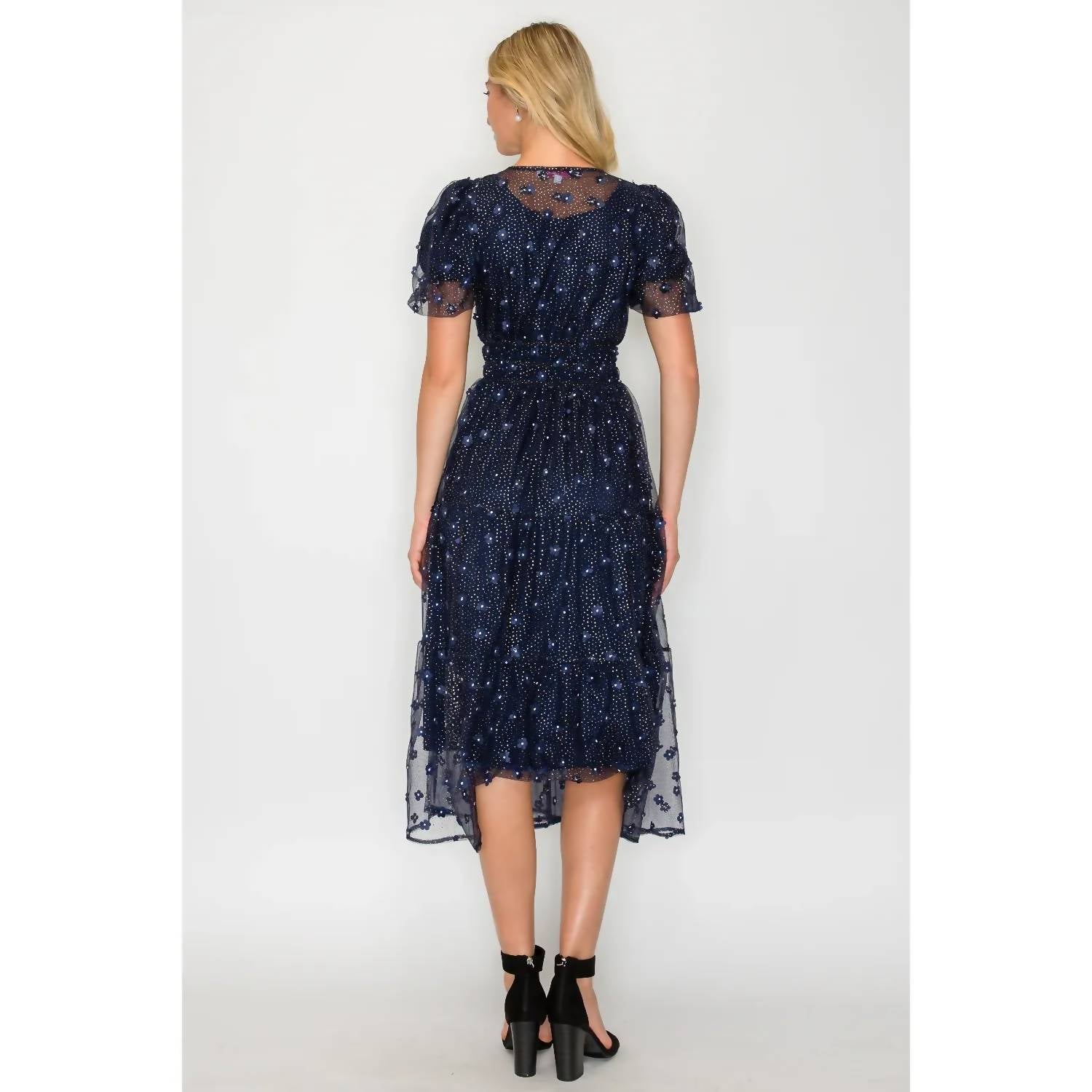 Meet Me In Santorini - Women's Holiday Daisy Midi Dress