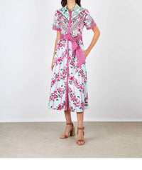 Saloni - Vivienne Button-front Dress