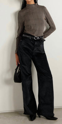 Veronica Beard - High Rise Wide Leg Velvet Pants