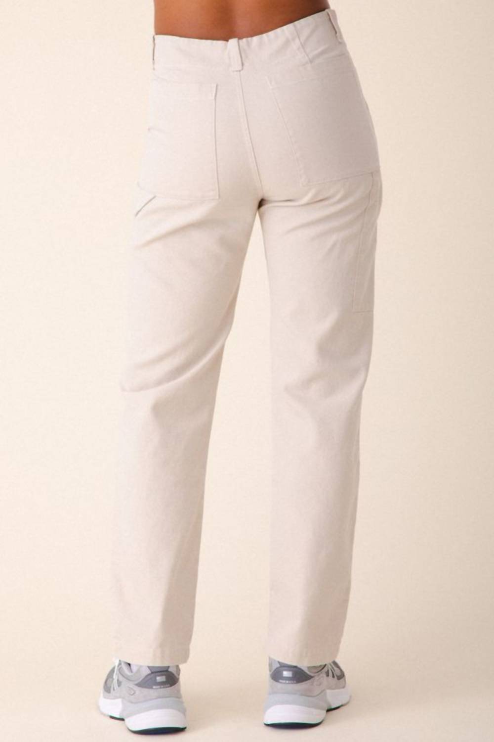 PRAIRIE UNDERGROUND Canvas Utility Pants in natural white - women's pants - detail view