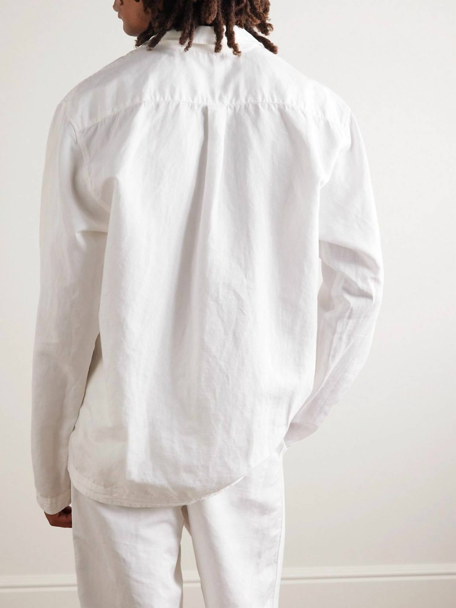 Orlebar Brown - Roland Embroidered Cotton Linen Polo Shirt
