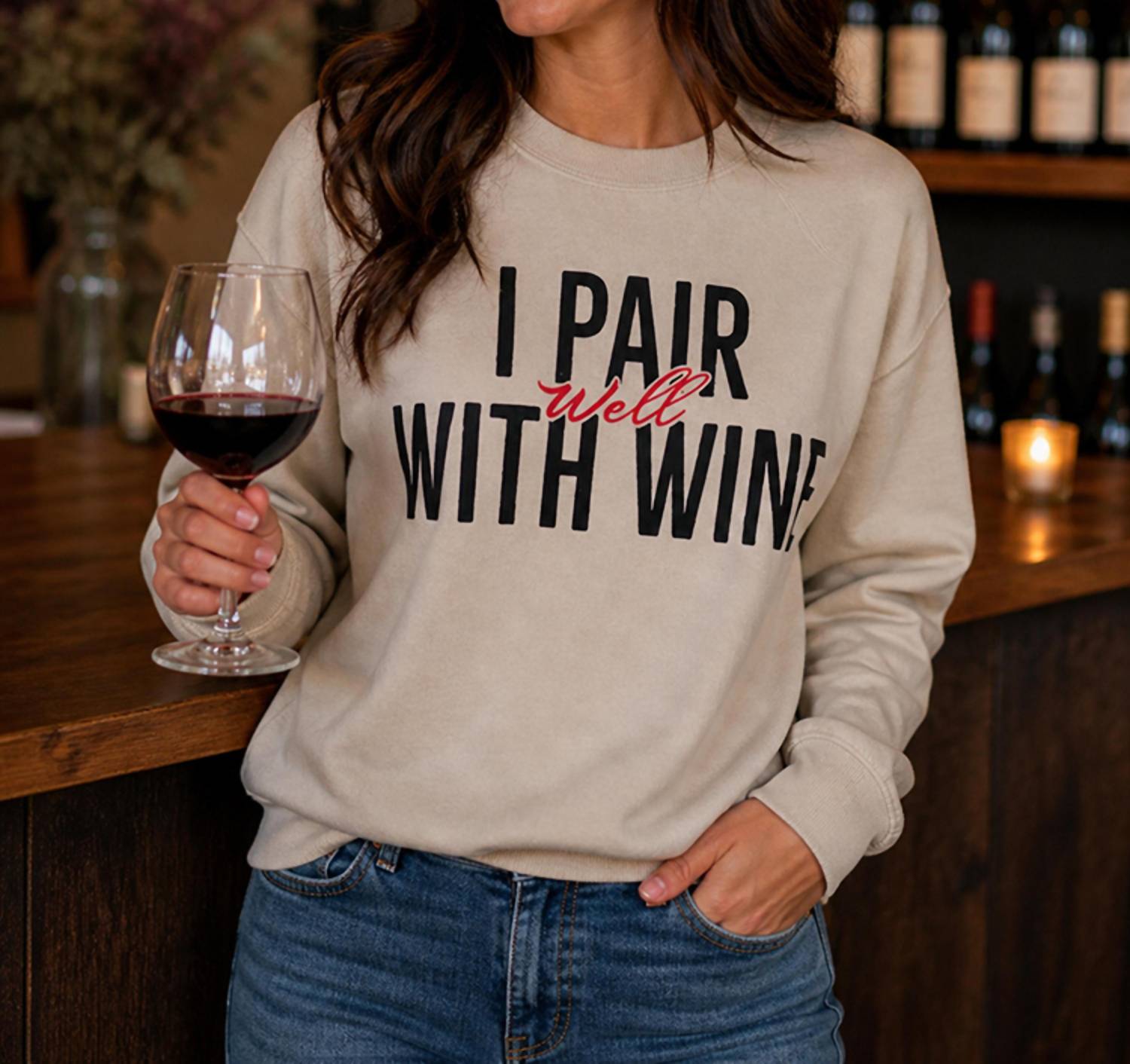 Legend Or Lies - Unisex I Pair With Wine Soft Fit Sweatshirt