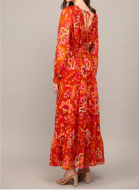 Fate - Lurex Chiffon Ruffle Dress