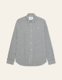 Les Deux - Stripe Cotton Linen Shirt