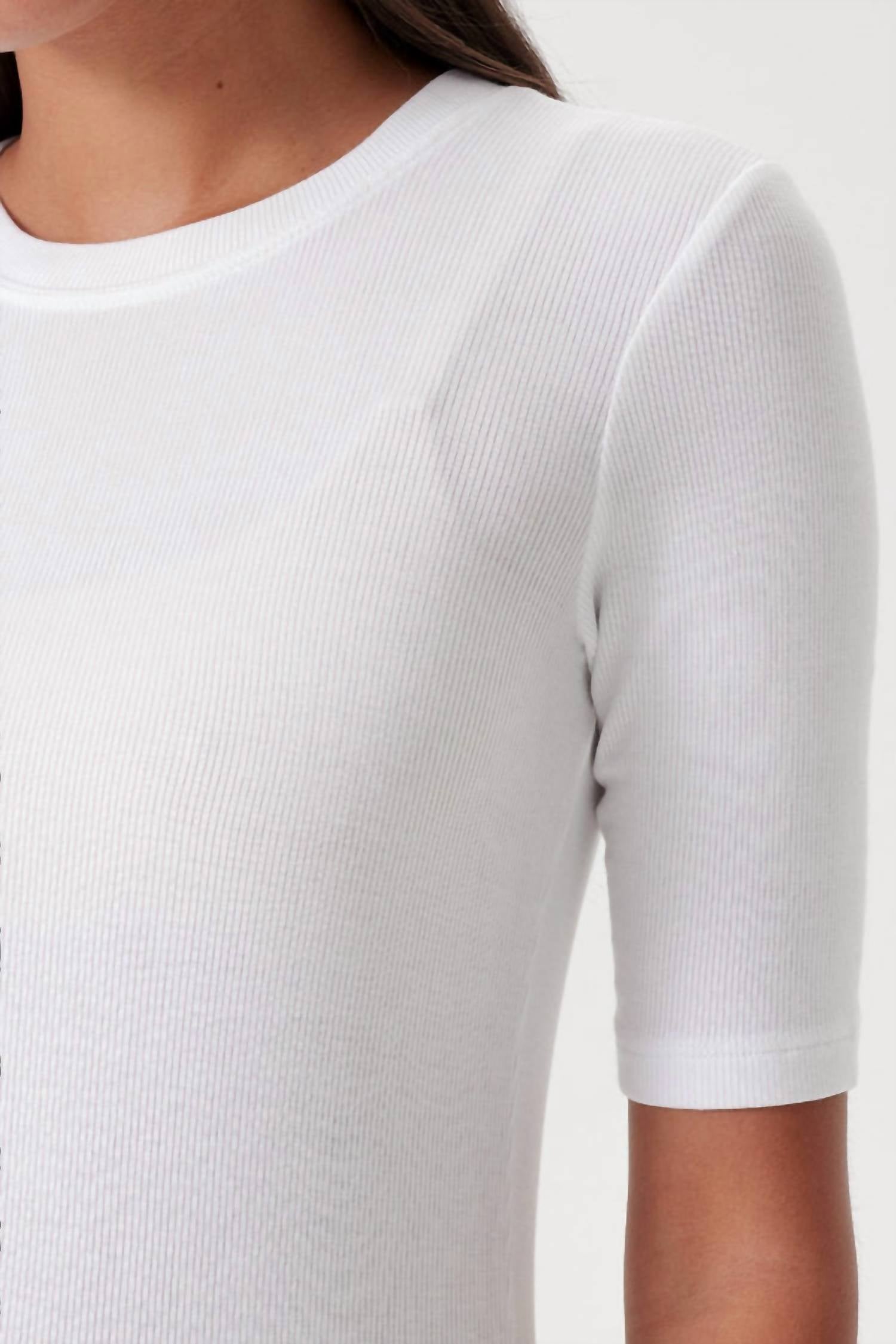 Goldie - Ribbed Elbow Sleeve Top