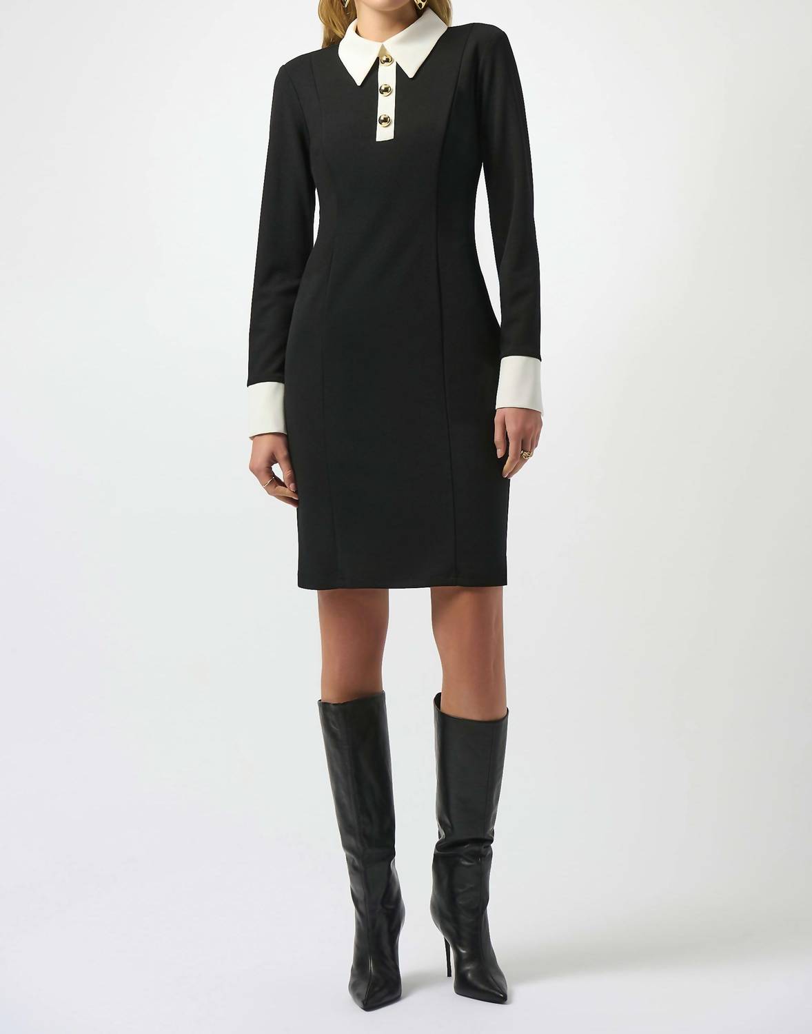 Joseph Ribkoff - Scuba Crepe Colour Block Shift Dress