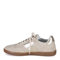 DIBA True Women's This Tie Lace-up Suede Sneakers in shell platino - women's sneaker - view 4