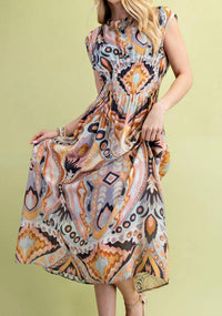 Gigio - Cap Sleeve Midi Dress