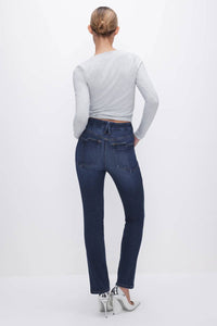 Good American - Soft-tech Good Classic Slim Straight Jeans