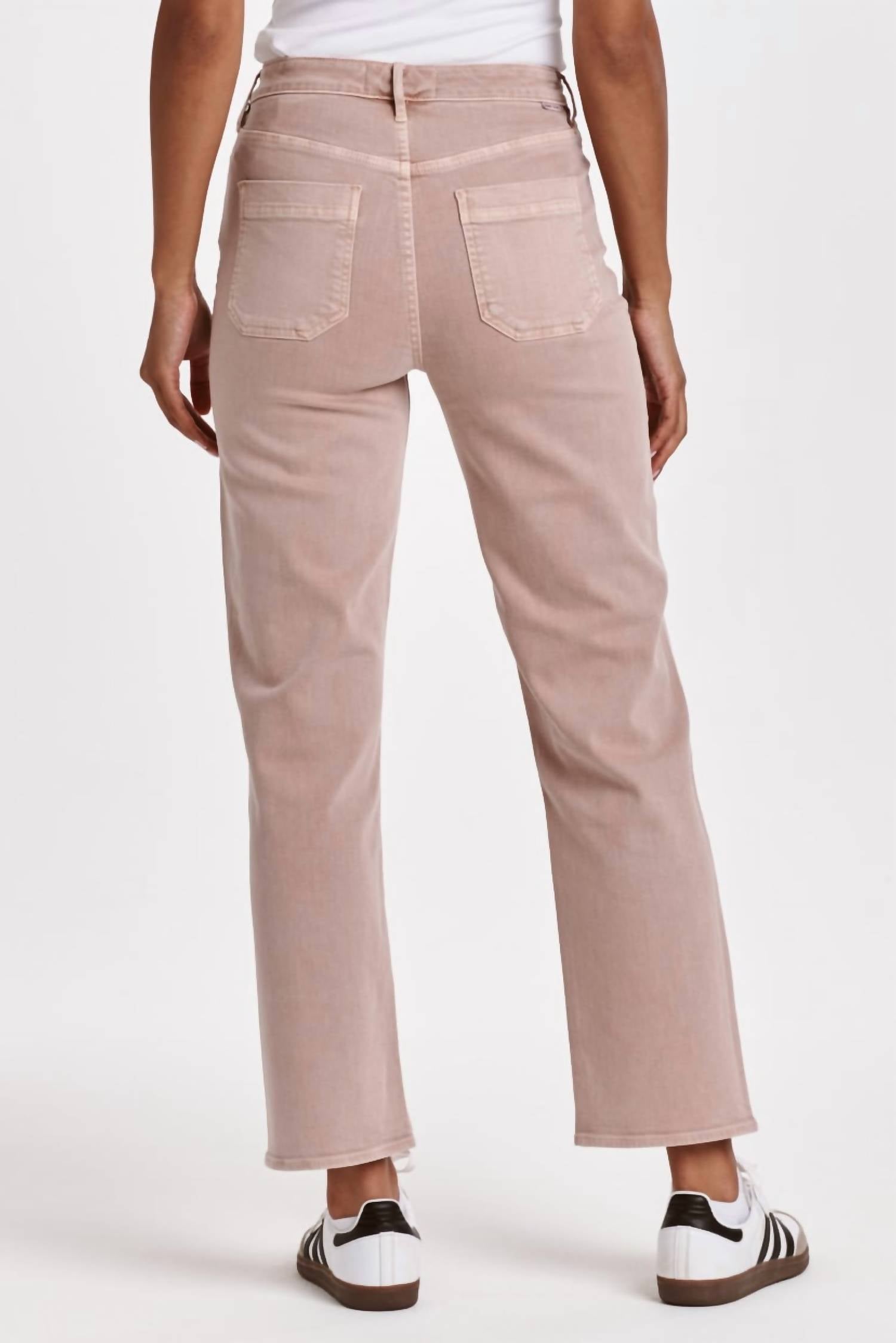 DEAR JOHN DENIM 90s Straight Leg Pants in rose quartz - women's jeans - detail view