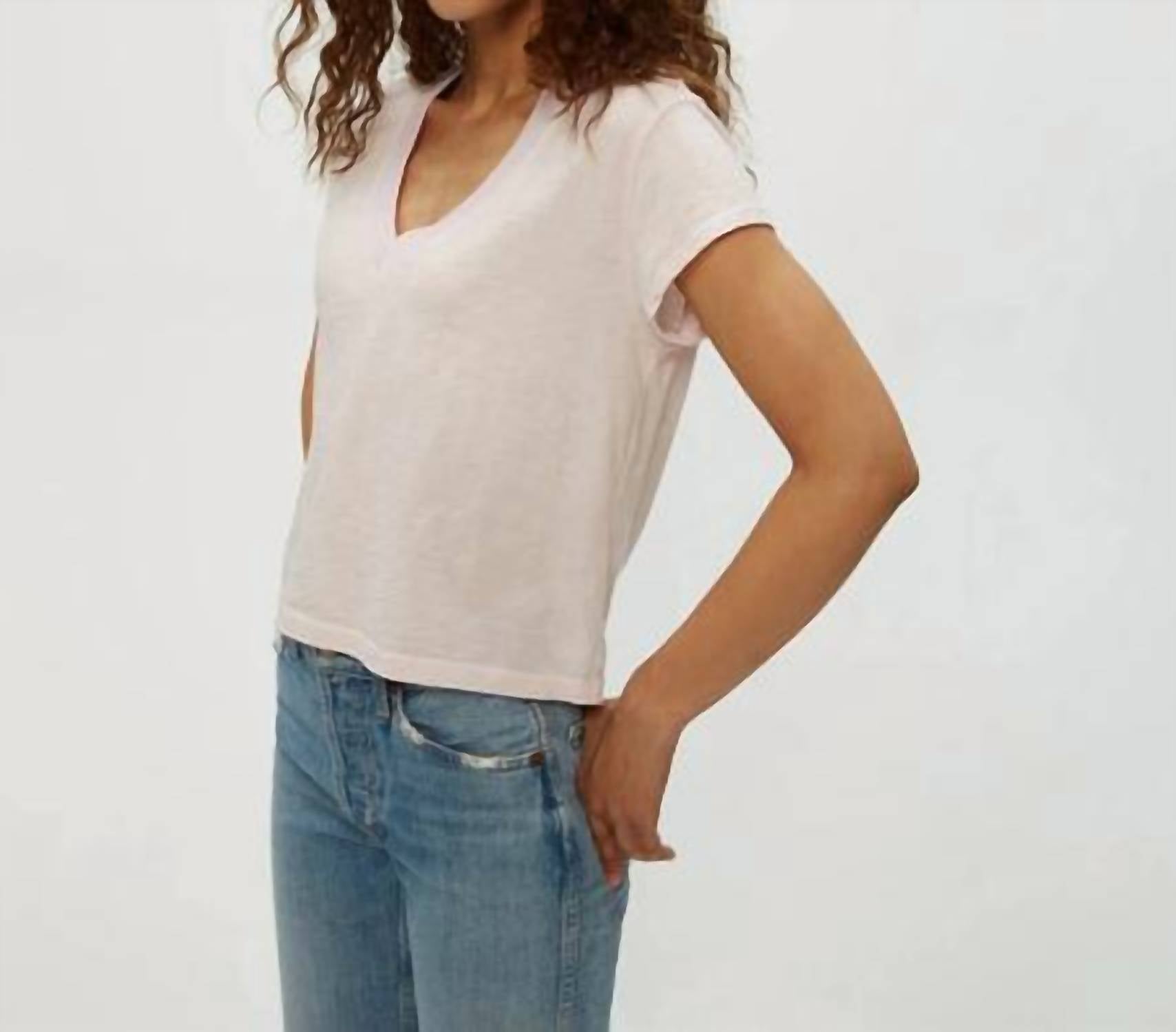 Michael Stars - Harlan Cropped V-neck Tee