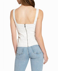 Nicole Miller - Cotton Metal Square Neck Cami