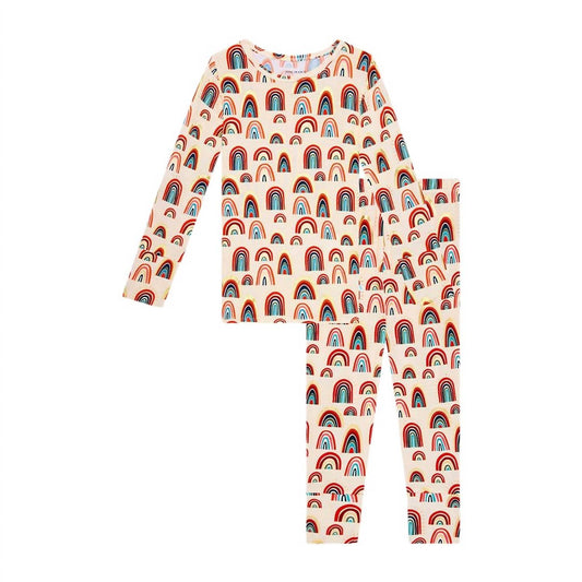 Posh Peanut - Girl's Long Sleeve Basic Pajama Set