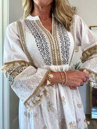 Pol - Paisley Tassel Dress