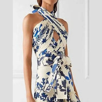 Sanyao Fashion - Bohemian Tie-Strap Printed Dress