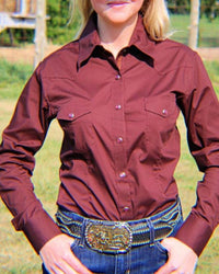 Panhandle - Solid Long Sleeve Snap Up Western Shirt