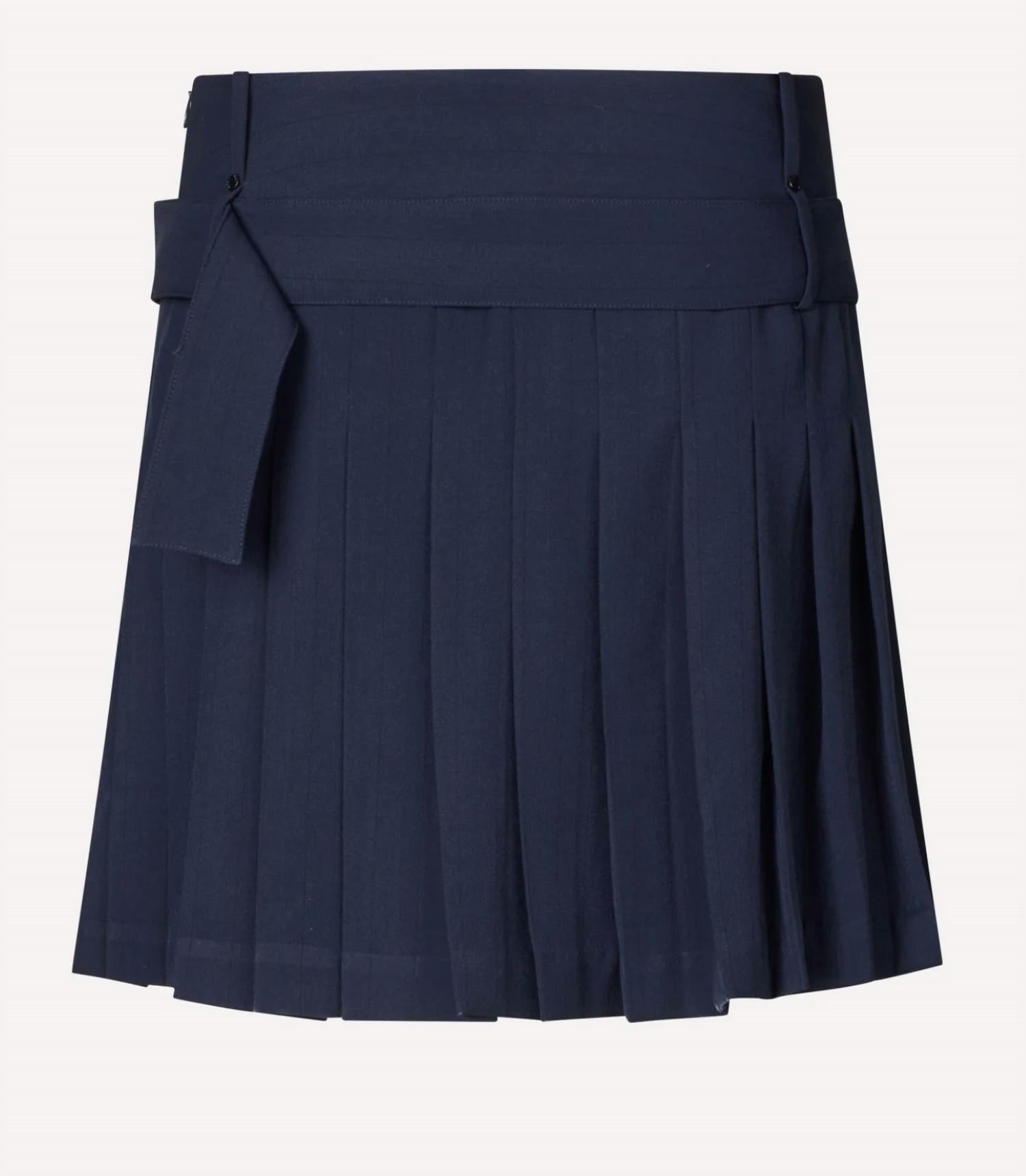 Stine Goya - Belted Pleated Mini Skirt