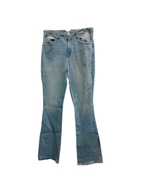 SPRWMN Pre-loved Women's Micro Flare Jeans in faded light blue - women's jeans