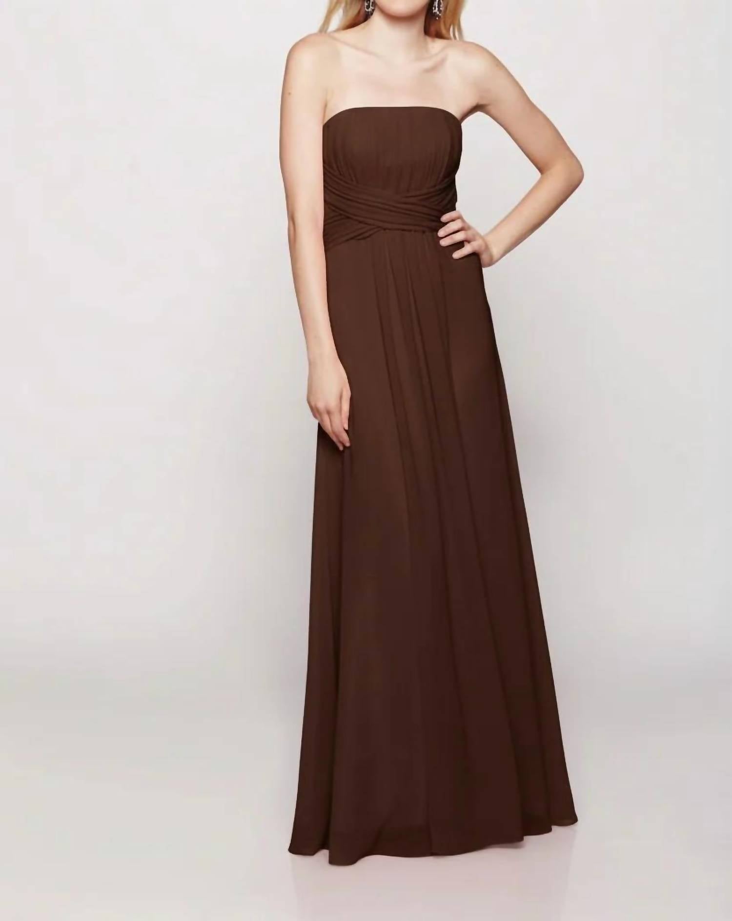 Last Dress - Serenity Drape Strapless Gown