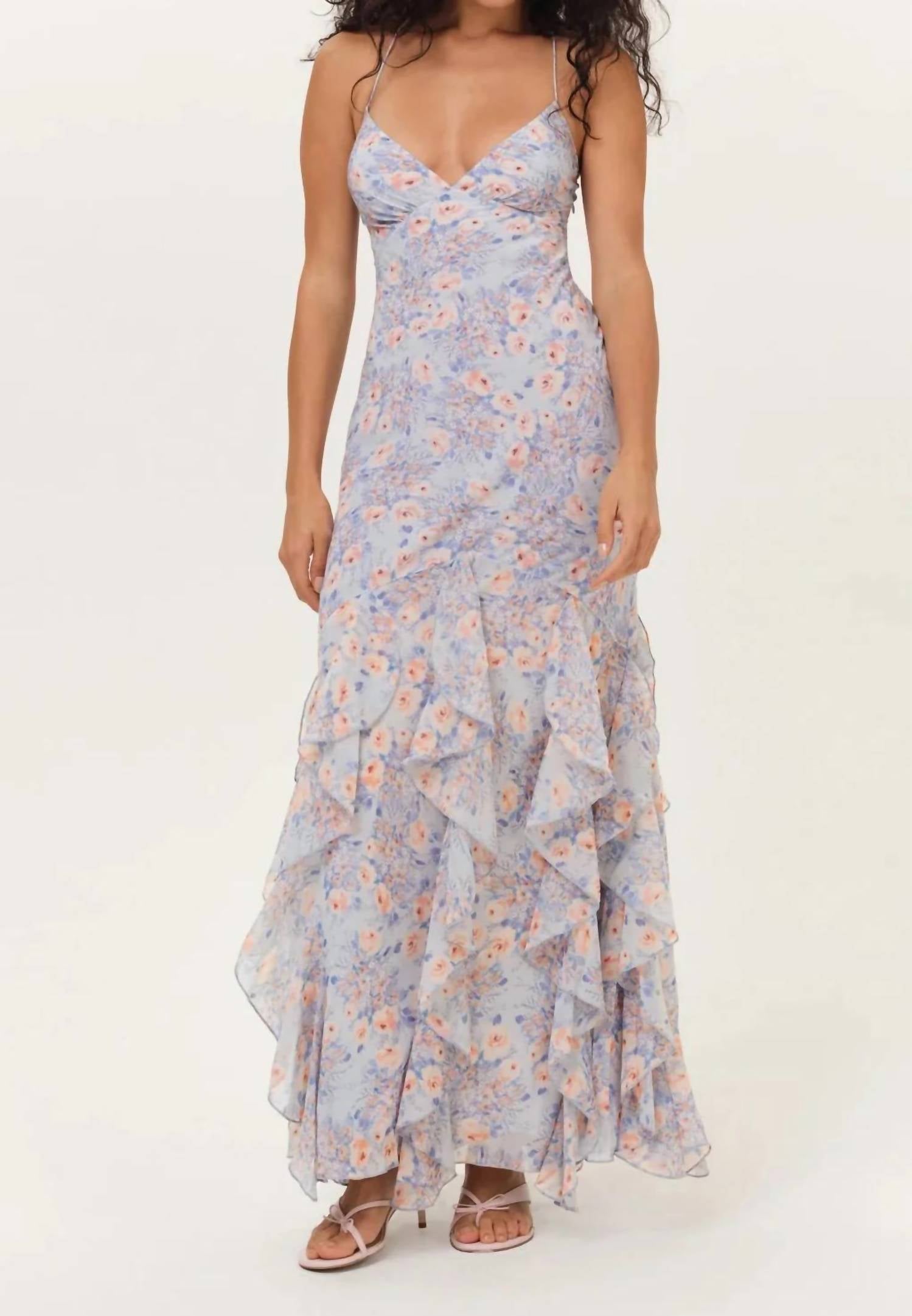 For Love & Lemons - Elea Floral Maxi Dress