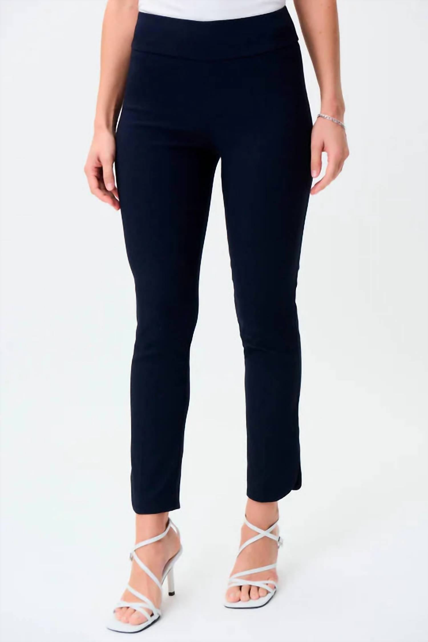 Joseph Ribkoff Women's Melia Jacquard Pants in midnight blue - women's pants