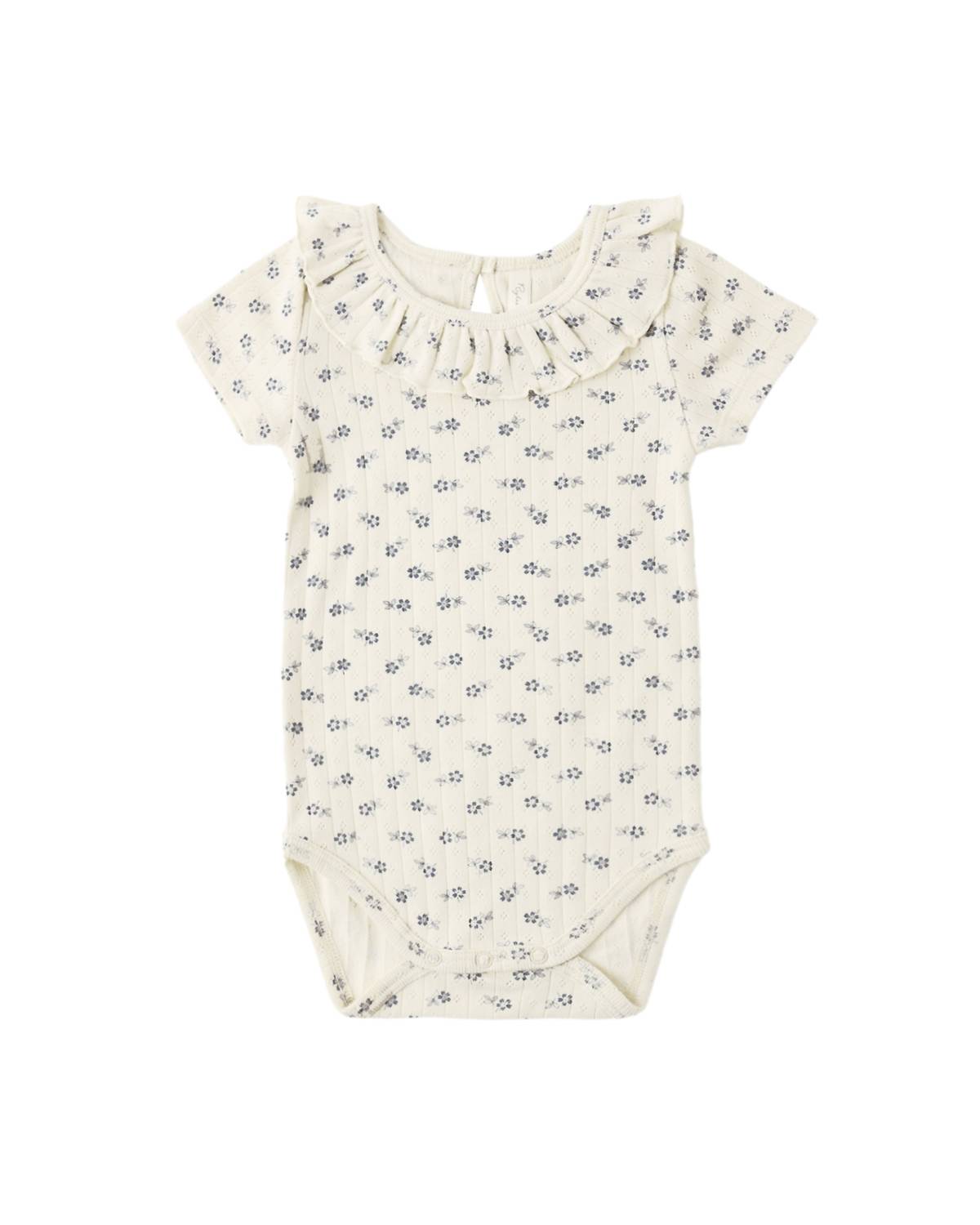 Rylee + Cru - Kid's Ruffle Collar Ditsy Body Suit