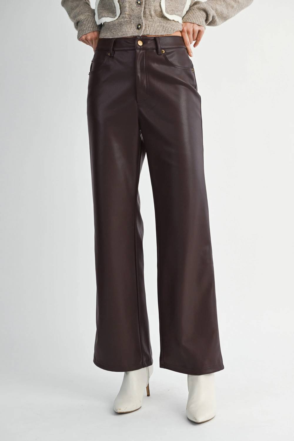 Mable - Ava Faux Leather Pant