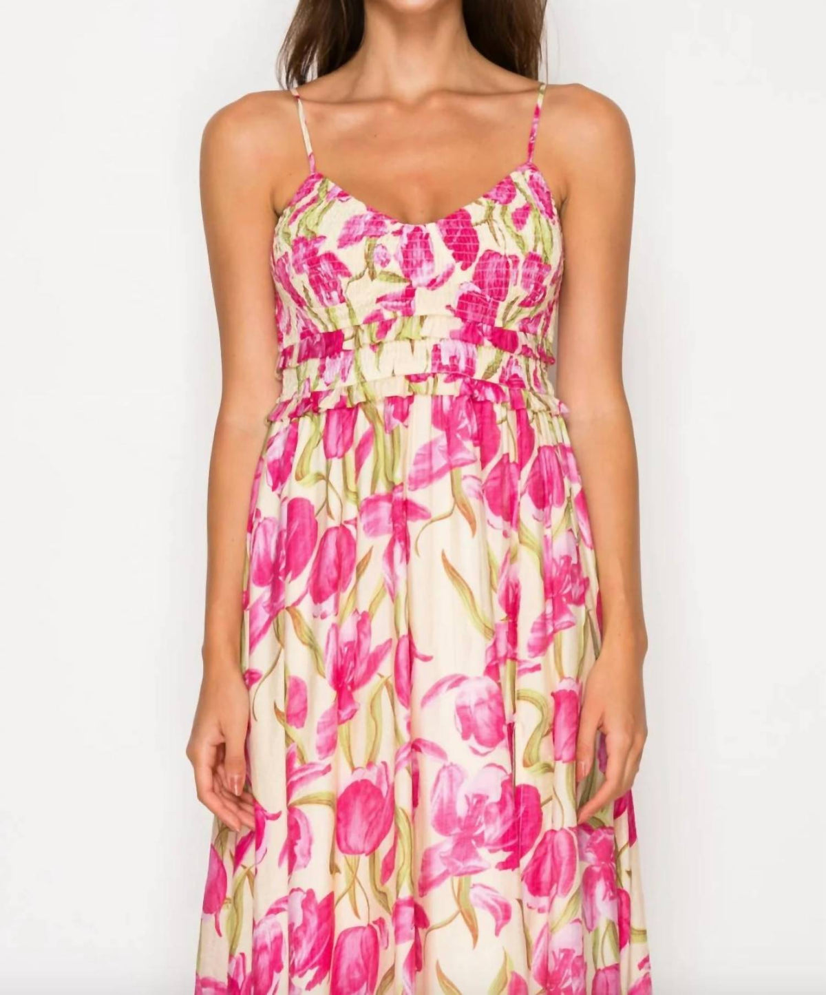 Meet Me In Santorini - Women's Lonian's Bloom Maxi Dress