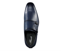 Amali Men's Willis Leather Dress Shoes in navy - men's shoe - view 4